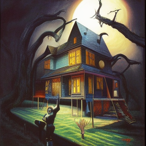 Haunted house movie cartoon deals
