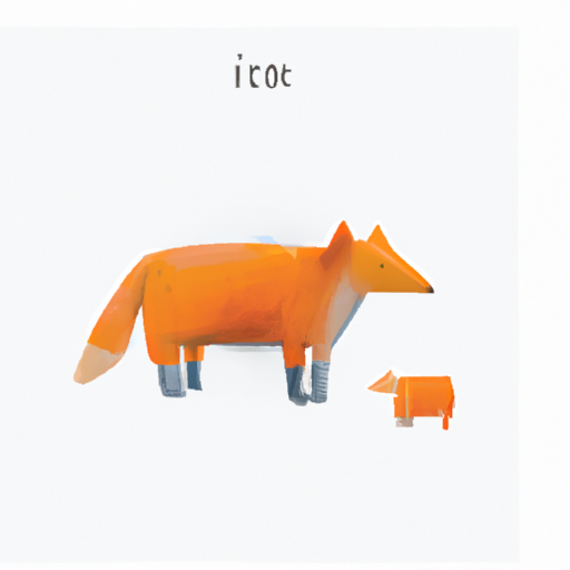 cute orange fox, Whimsical, Children's Illustration, Watercolor, Beatrix Potter, Carl Larsson, Gustav Klimt, Iconized, Square, Modern, Professional, Clean iOS app icon, Vector art, Minimal design