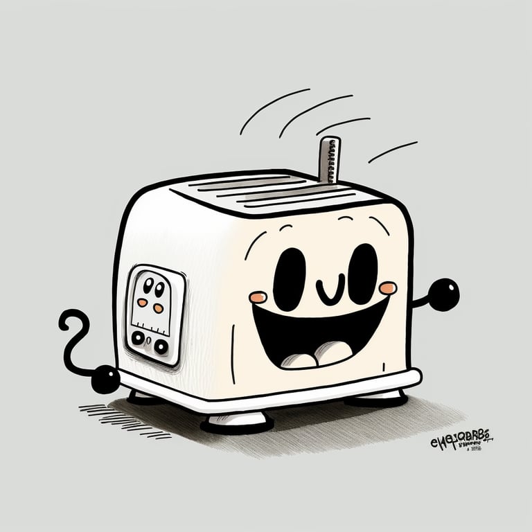 addison An inanimate cute toaster