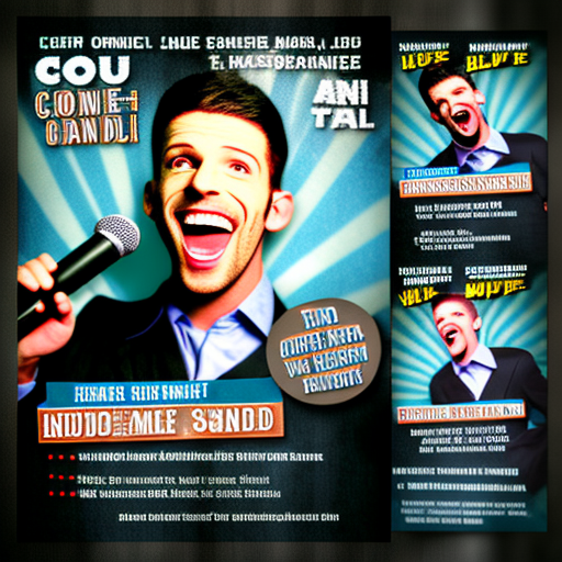 anttiakonniemi Flyer for standup comedian for promotion