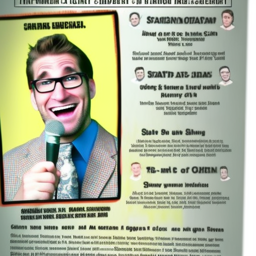 anttiakonniemi Flyer for standup comedian for promotion