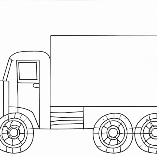 Toy cheap truck drawing