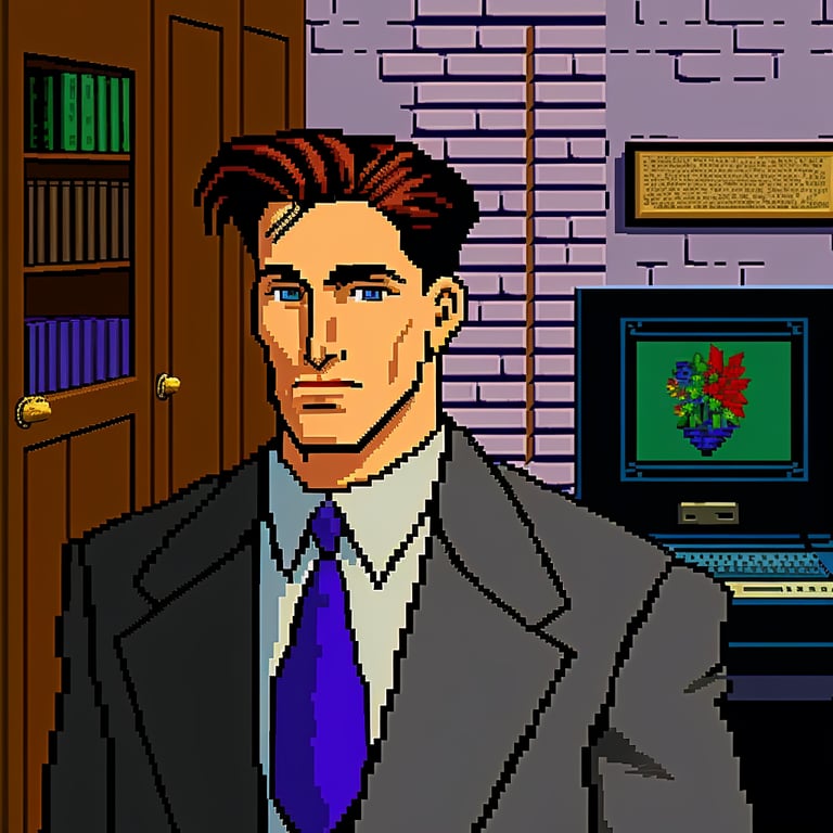 bitfloorsghost: a handsome businessman