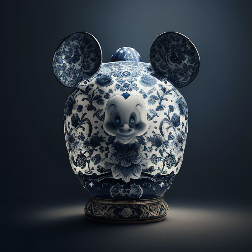 PromptPa A vase shaped like Micky Mouse’s head