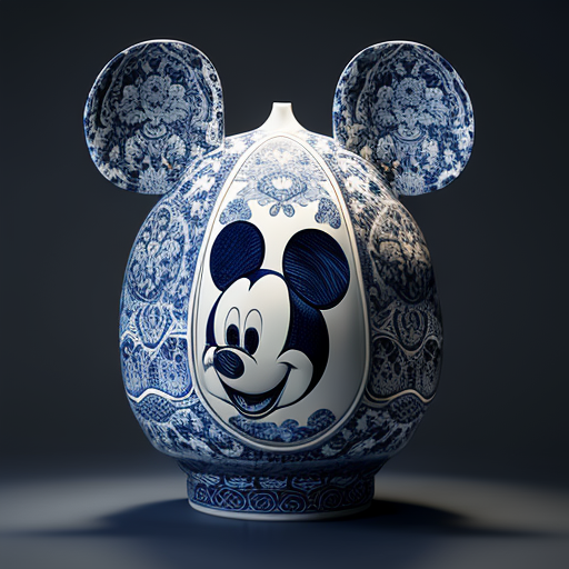 PromptPa A vase shaped like Micky Mouse’s head