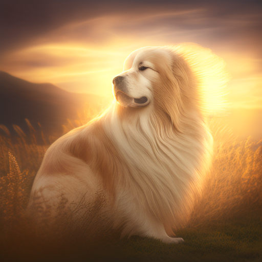 ellagrana: Long hair chubby and short golden retriever with long hair in  the sunrise