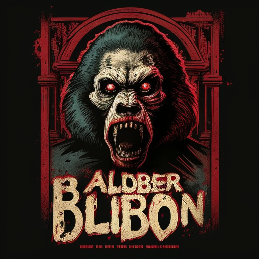 phillipgrana: Killer Baboon horror movie poster