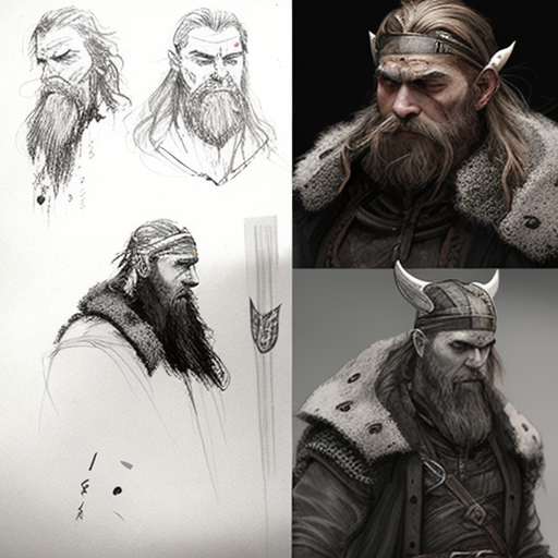 A rather random Viking style character ive made inspired by the viking  queen on insta, ive only done concept art in the past but this is the first  ive finished. : r/ImaginaryCharacters