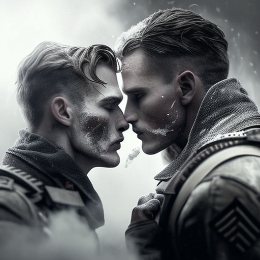 awful-zebra248: Simon Ghost Riley and John Soap MacTarvish from Call of  Duty kissing on a battlefield