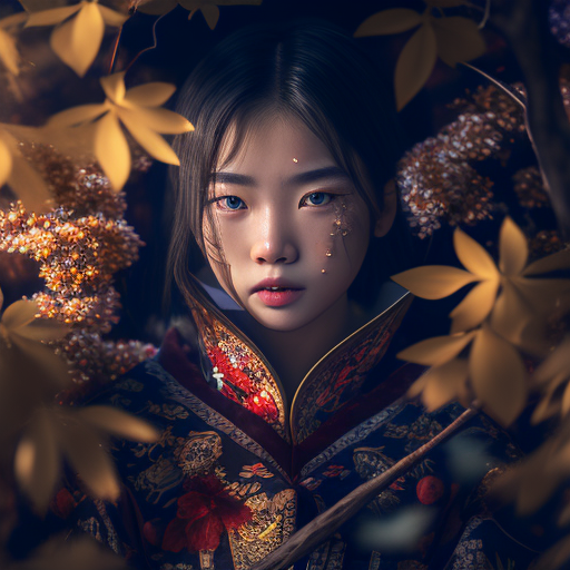 antonio Beautiful Japanese girl in a Fantasy world