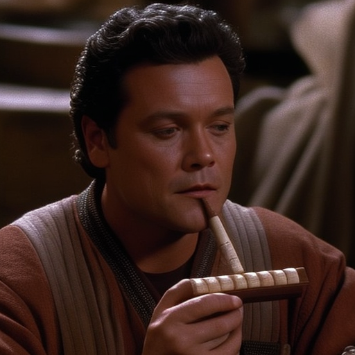 sandcrawlermusk Chakotay playing a pan flute