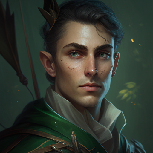 Elven Ranger Portrait Male