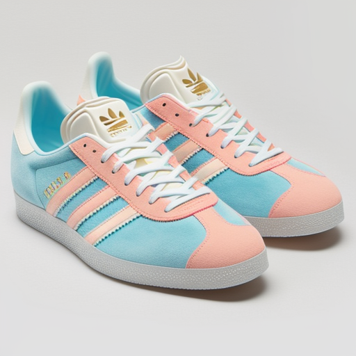 gildickmann: Adidas gazelle in pink and blue