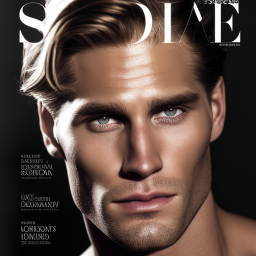 arnonmarom Magazine cover photo realistic glamour shot of a beautiful