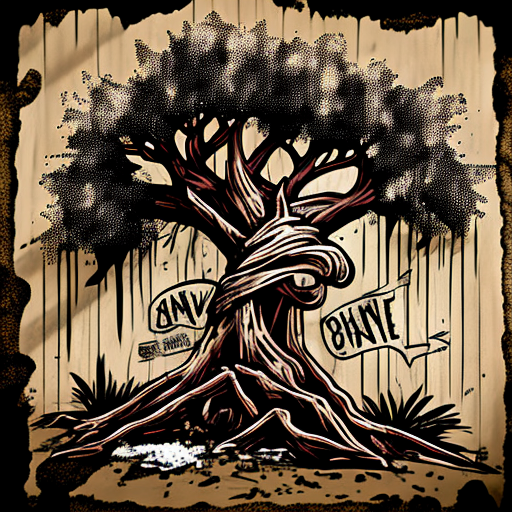 bitfloorsghost: an oak tree, graffiti, spraypaint, marker