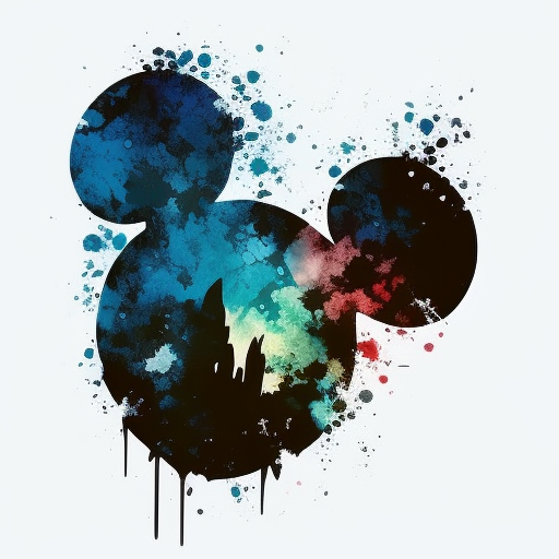 Mickey Mouse Head Silhouette Wallpaper