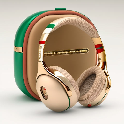 noaïmallam: the Airpods Max, from the Apple brand in Special Edition in  partnership with Gucci, the helmet and a GOLD and the headband and fabric  in the Gucci color