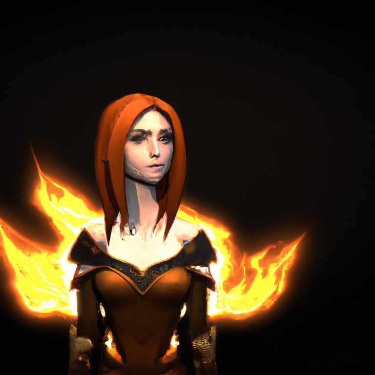 peteryanny: fire mage with red hair