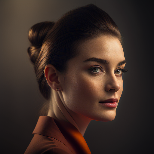 noviolart: portrait of a beautiful business woman with her hair up