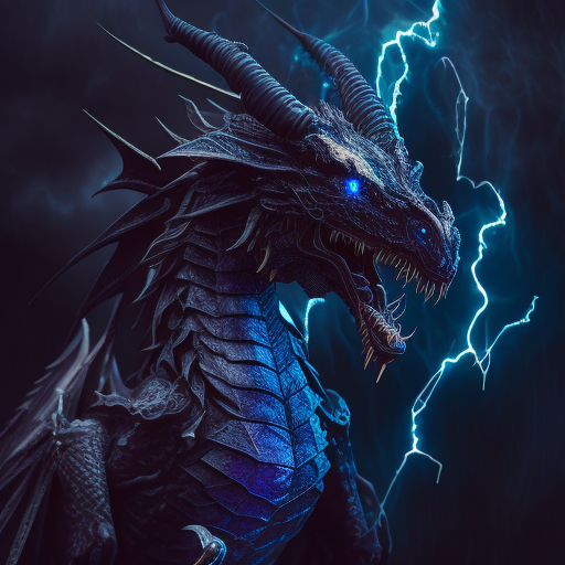 Blue Lightning Dragons