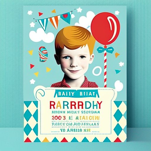 landonhowell: create a birthday party invitation for a boy named Remt,