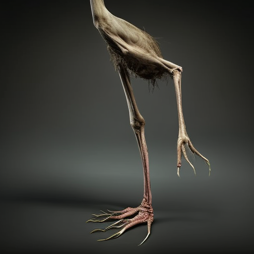 maxkemp: A twig with skinny legs and large feet,