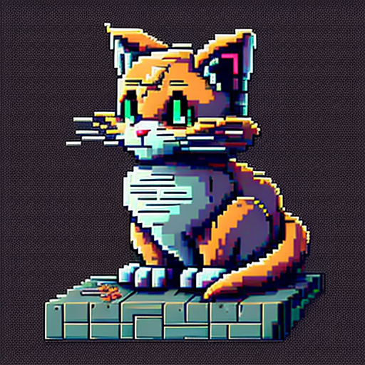 Digital SpeedArt #2 - meme cat pixel art 