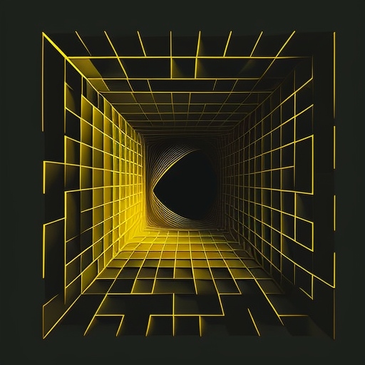 addison One small tunnel on a plain black background, Black background,