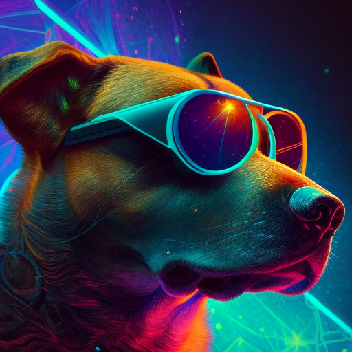 En hund med solbriller