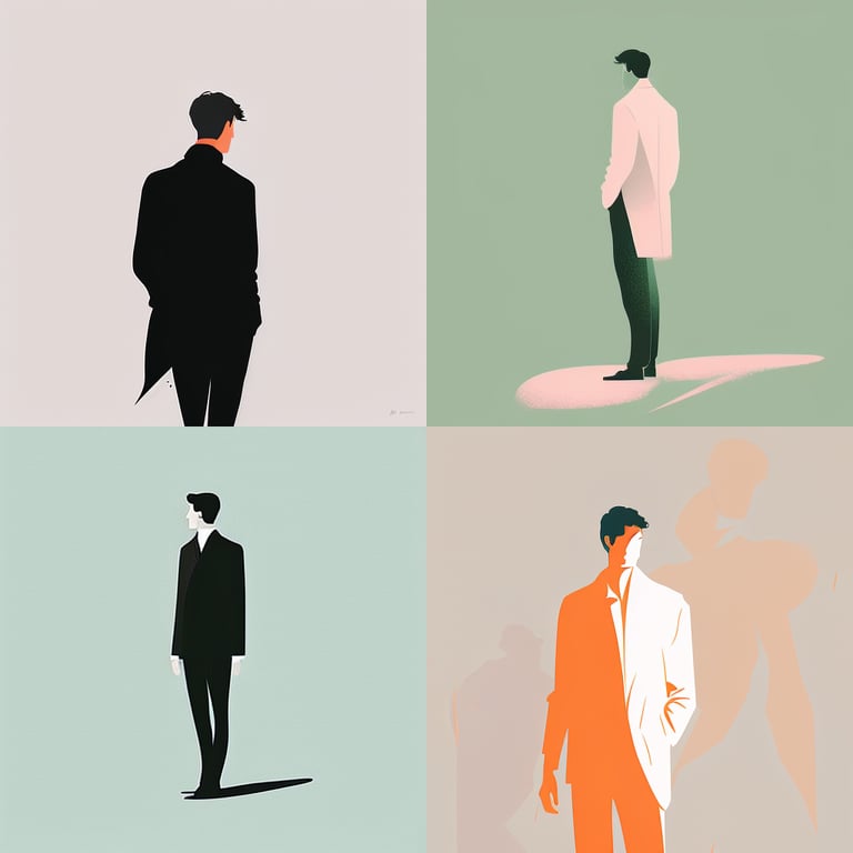bitfloorsghost: a standing man