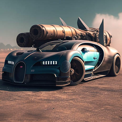 noaïmallam: A flying bugatti chiron, instead of the wheels it has the  rocket reactor, this bugatti is equipped with machine guns on the sides as  well as a sniper above the roof,