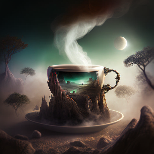 Giant Coffee Cup // magical Photoshop composite by @misskatyenglish