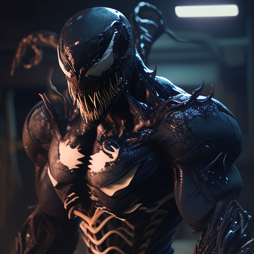 smugrail410 venom, Ultrafine, Unreal engine, Three colors, Aesthetic