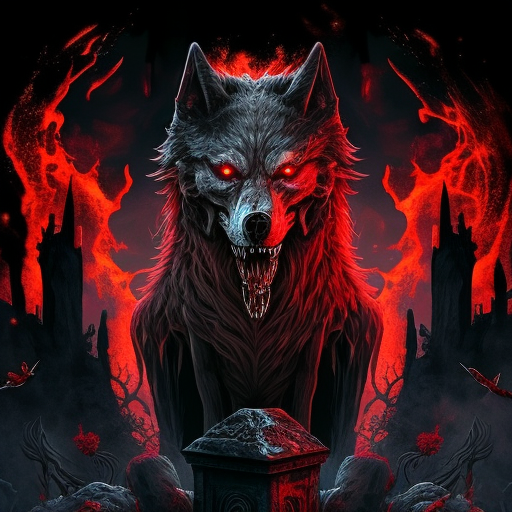 Red and black deals fur