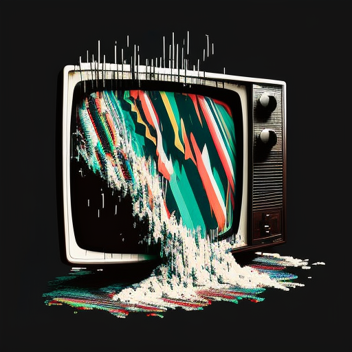 bitfloorsghost a glitchy and distorted tv screen, static, noise, scrambled