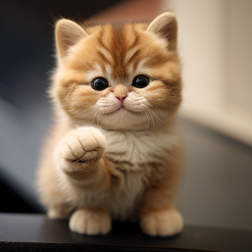 Kitten deals thumbs up