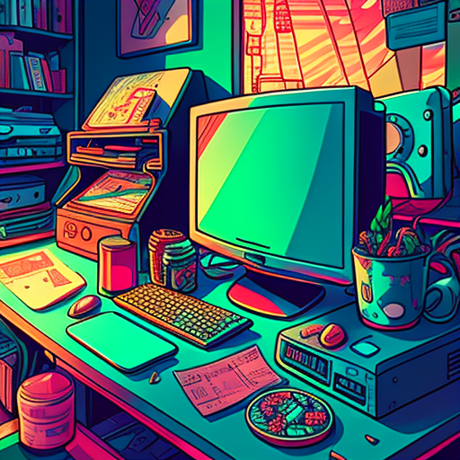 austinwhitt: very zoomed in close shot composition of a cluttered ...