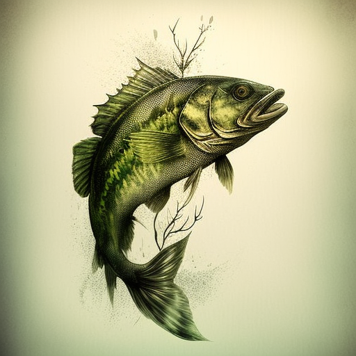 chrisstoness: Bass fish underwater tattoo design