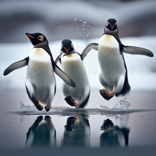da Happy penguins tapping their feet