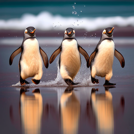 da Happy penguins tapping their feet