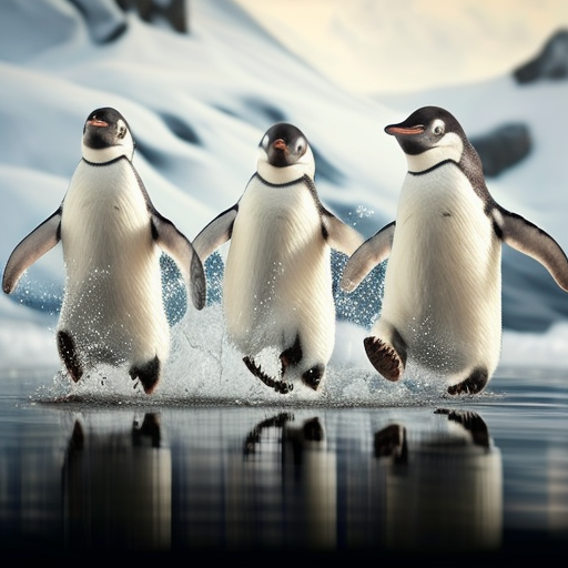 da Happy penguins tapping their feet