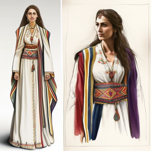 k mil design a robe kabyle