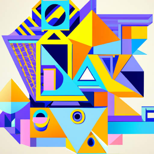 bitfloorsghost: vibrant 3d triangles