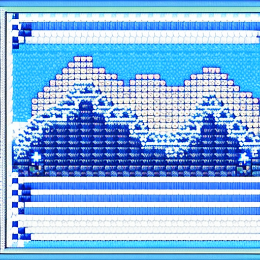 a snowy mountain, 32-bit pixel art, Pixelsprite, Aseprite, SNES style