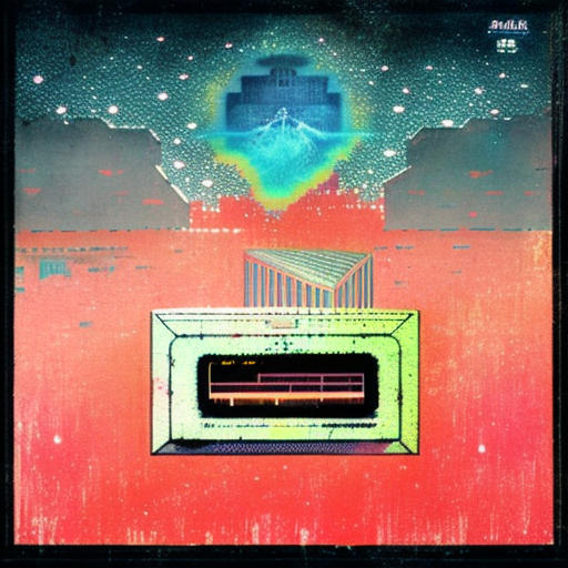 rileyfoster futuristic underground synth wave album cover art