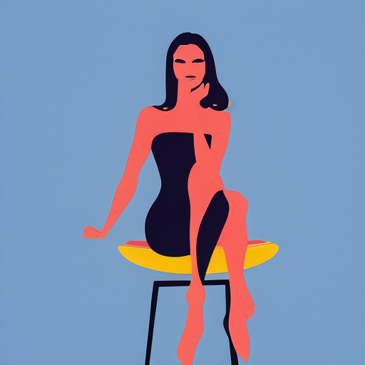 ezkite: woman sitting in chair with crossed legs