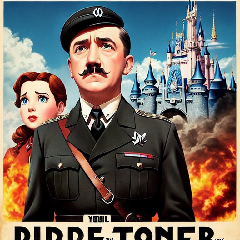 A Disney Movie poster about Adolf Hitler