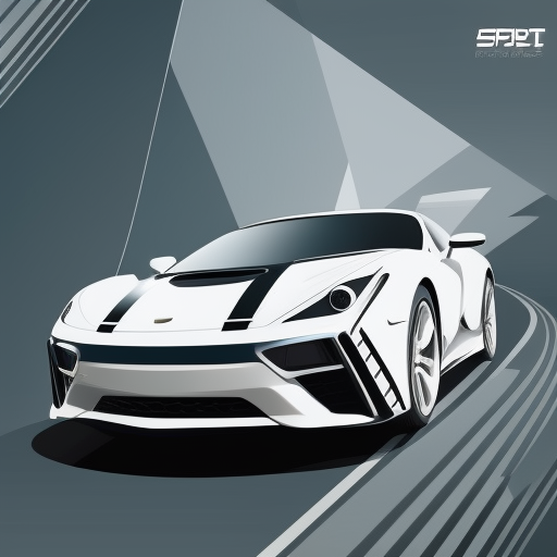 bitfloorsghost: a sports car, full body shot
