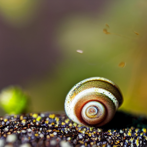 shonnaroadruck abstract, realistic snail, vomiting at the smell of salt