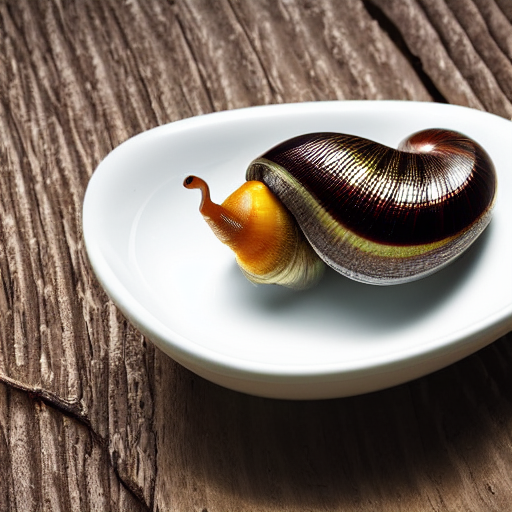 shonnaroadruck abstract, realistic snail, vomiting at the smell of salt